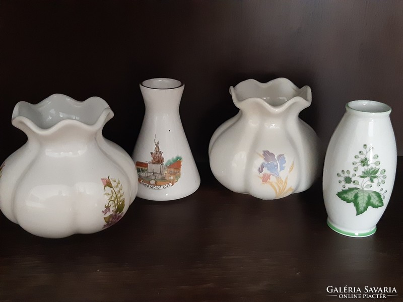  4 db Kerámia / porcelán kis váza