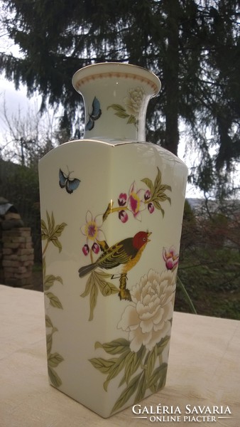 Mesés japán Porcelán váza hibátlan, 31 cm-ajándékba is
