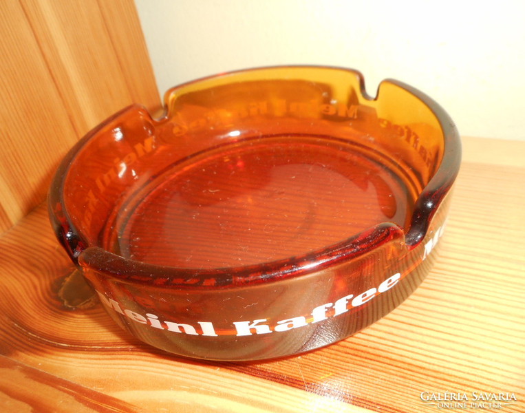 Old meinl glass ashtray (amber)