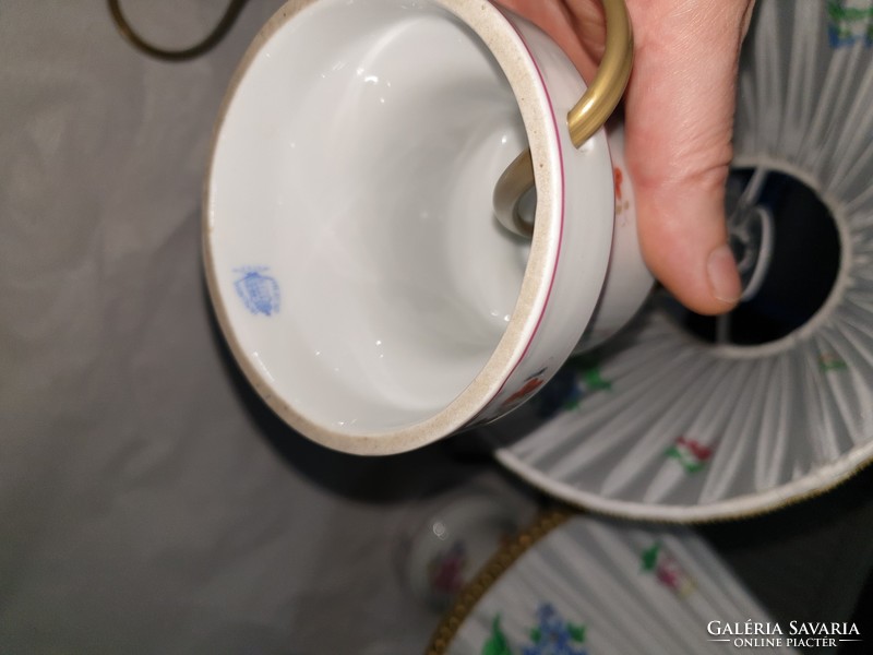 2db Ó-herendi porcelán lámpa 