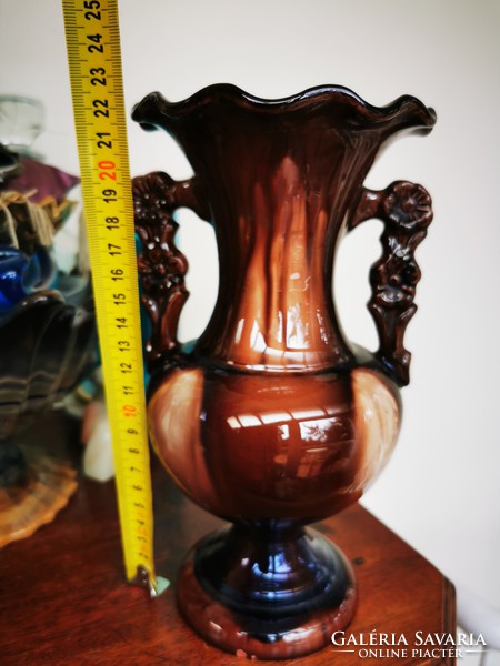 Art deco field trip continuous glazed vase