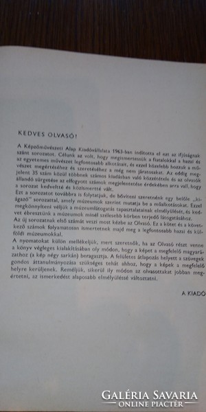 Az én múzeumom sorozat - Régi magyar művészet a Magyar Nemzeti Galériában - 1977.antik könyv