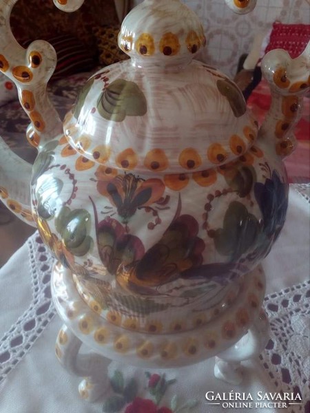 Antique, huge hand-painted spout!