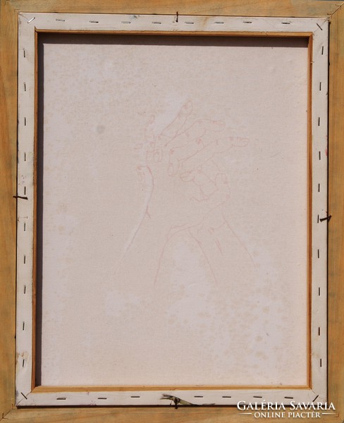 V. K .: Folded hands - painting, framed