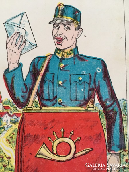Hibátlan antik postatiszta képeslap, Nemesi Képkiadó