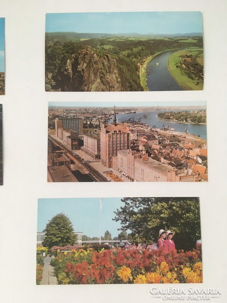 NDK városok retro képeslapok - "DDR Bildreport", Planeta 1974