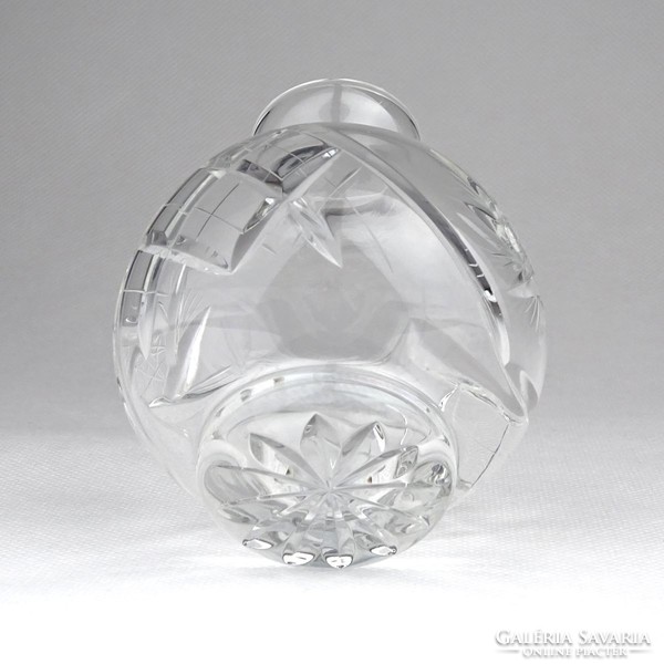 0Z052 Kisméretű kristály gömbváza 8.5 cm
