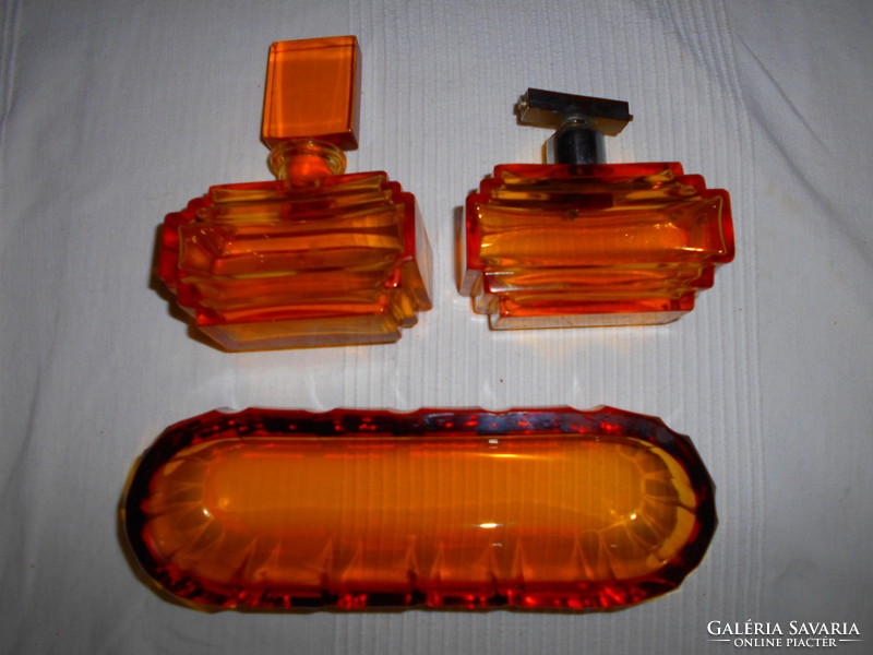 3-Piece Sheet Polished Thick Bathroom Set - Heavy Duty Pieces - Amber