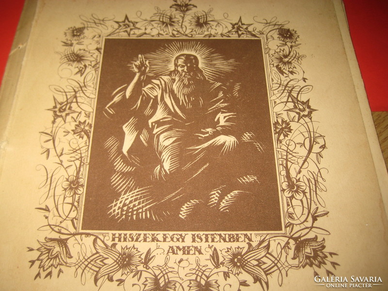 Hiszek egy Istenben  , album , 20 db kép  , illusztrálta   Barsy E .