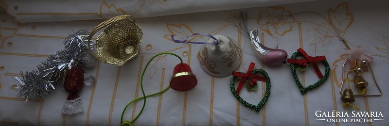 A mixed collection of interesting Christmas tree decorations - Christmas tree decorations in one
