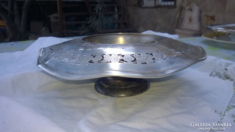 Rare, sophisticated silver-plated hospitality-table serving-centerpiece