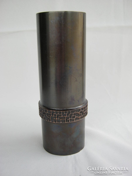 Craftsman copper or bronze vase