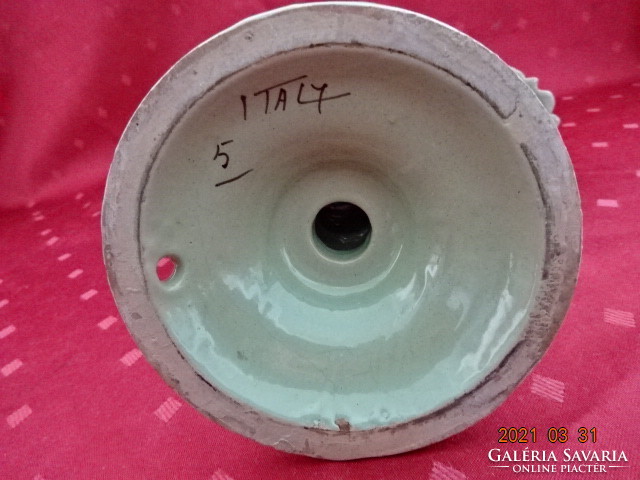 Olasz porcelán, kézzel festett elektromos lámpatest váza, magassága 21,5 cm. Vanneki!