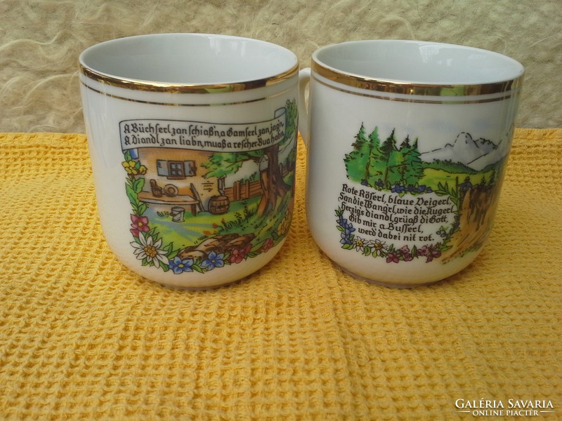 Czechoslovak porcelain cups from Austria, 2 pcs. Cheaper!