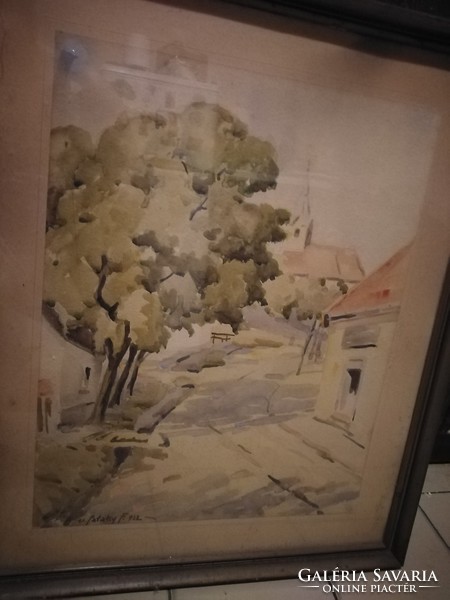 Watercolor by Ferenc Pataky Vitéz 63x52cm (Budapest, 1897 - )