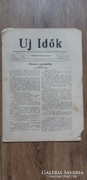 Uj idők újság, 1930