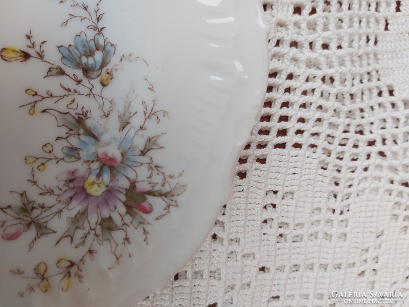 Porcelán ritka antik szecessziós sütistányér süteményes   nosztalgia darab paraszti dekoráció 