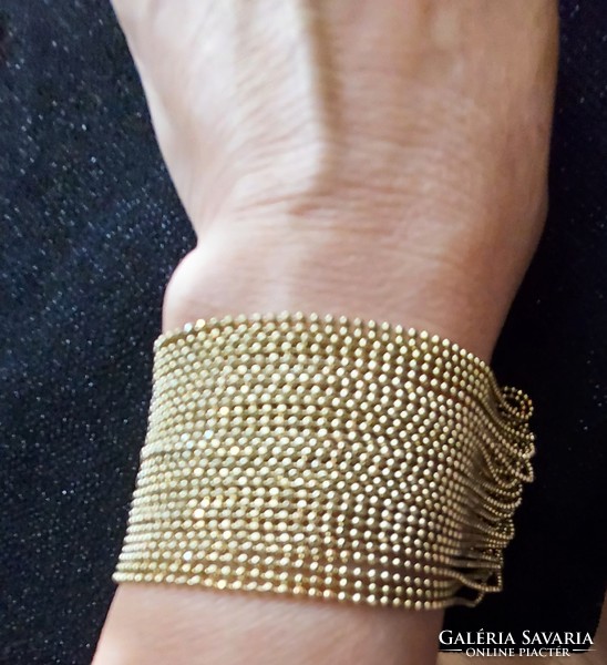 Gold-plated bracelet, elegant, decorative, 15cm, extendable by 5cm