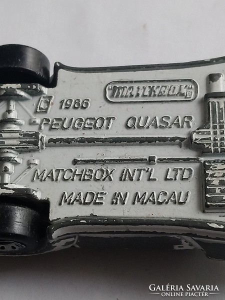 Matchbox Peugeot quasar 1986. 