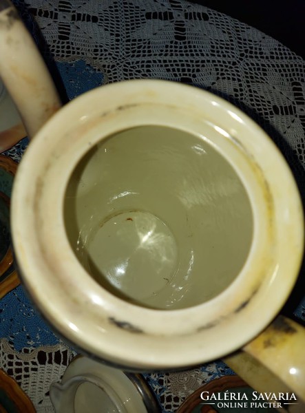 Antik KAHLA és Bavaria összeházasított különleges készítésű hibátlan porcelán teás készlet