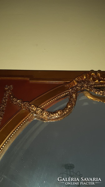 Antique braid style mirror from the 19th century