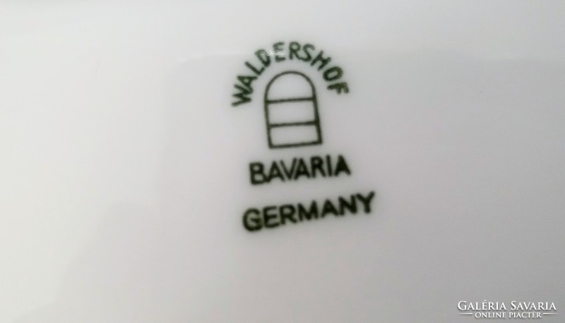 Régi Bavaria fehér porcelán tál 31x21cm 