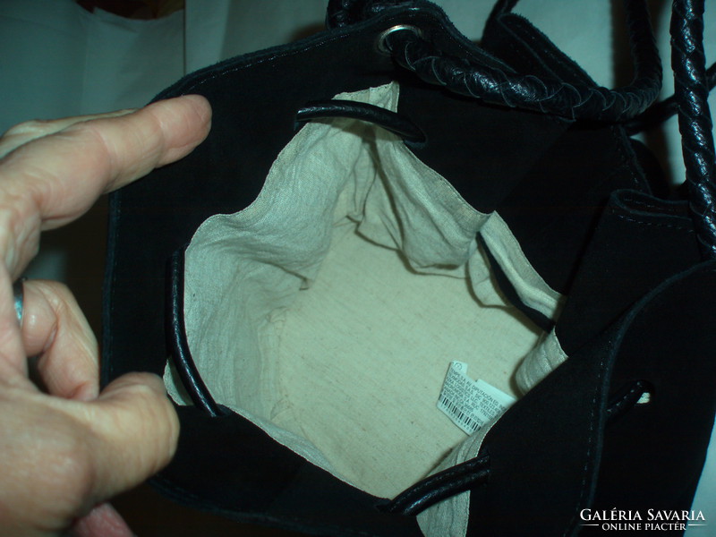 Vintage zara split leather shoulder bag