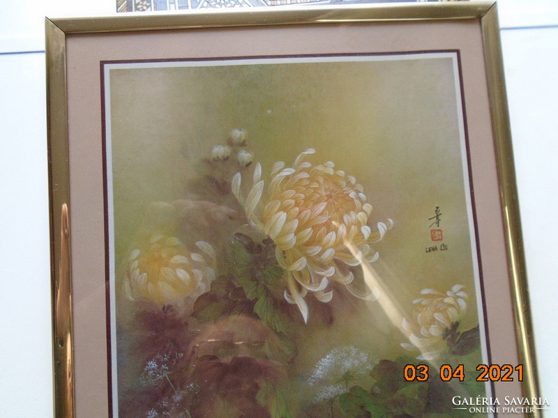 Signed print of Lena Liu's watercolor painting 