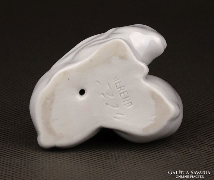 1D781 Régi Herendi porcelán nyúl nyuszi pár ~5 cm
