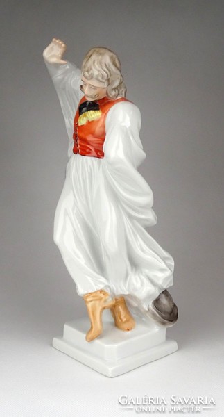 1D784 Herendi táncoló juhász betyár porcelán figura 28.5 cm