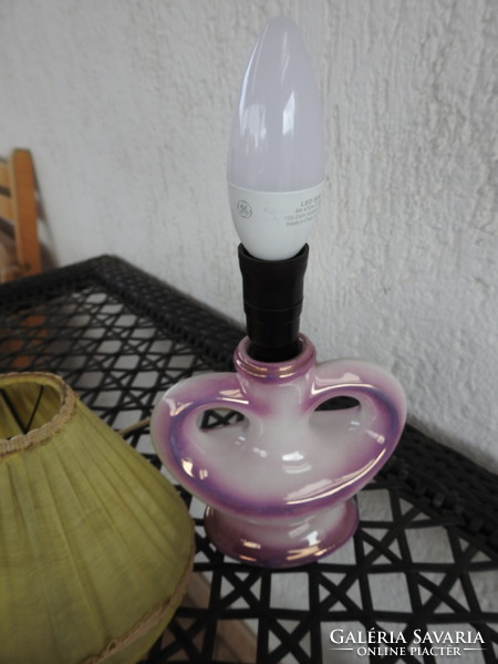Vintage heart-shaped ceramic table lamp