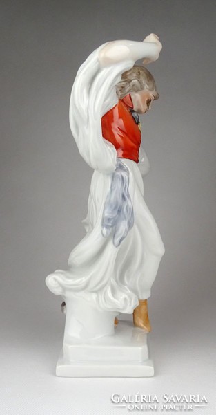 1D784 Herendi táncoló juhász betyár porcelán figura 28.5 cm