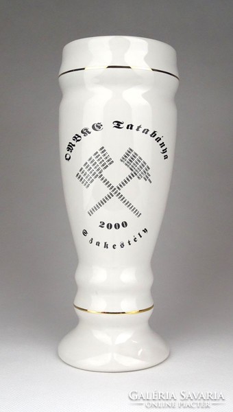 1D770 OMBKE porcelán bányász söröskorsó 23.5 cm