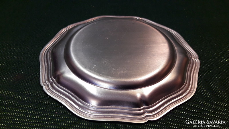 Silver-plated bowl, plate