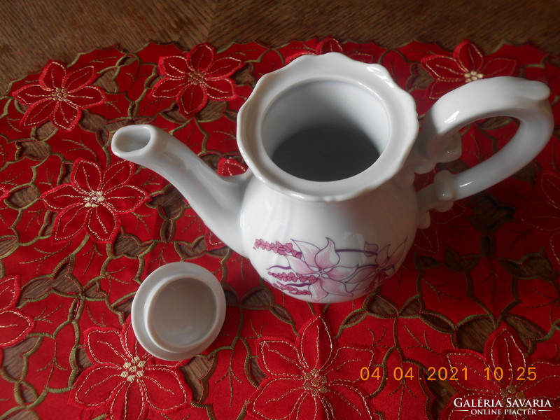 Zsolnay orchid patterned coffee spout