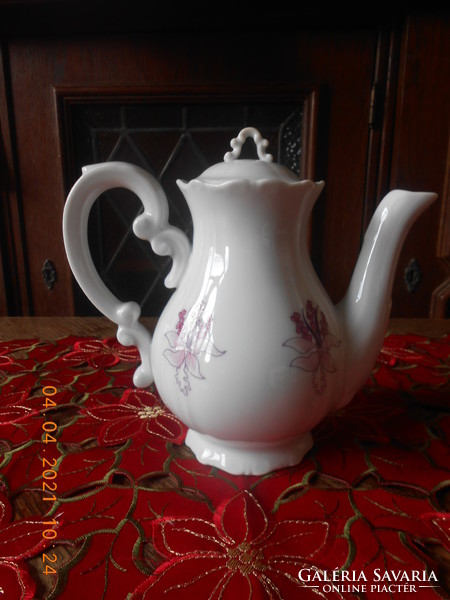 Zsolnay orchid patterned coffee spout