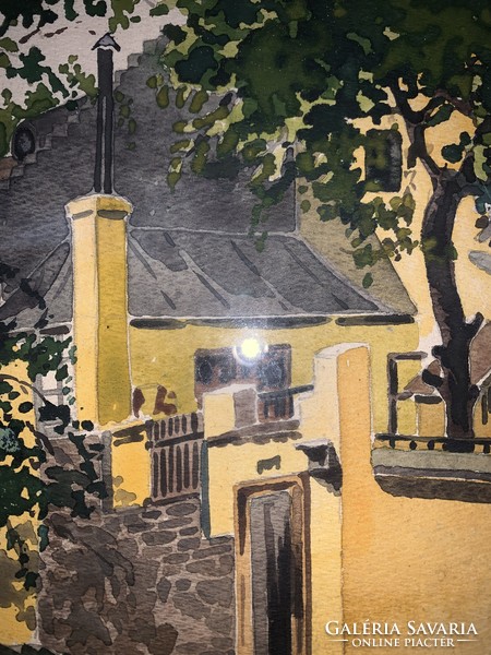 Életkép ,akvarell 1930ból