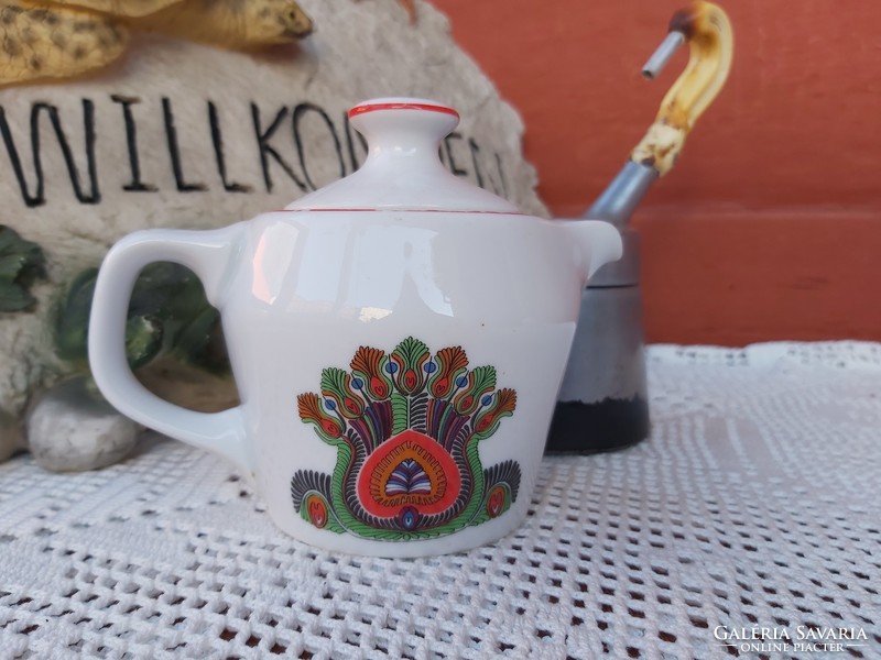 Hollóházi Seherezádé kotyogós porcelán kávéfőző nosztalgia darab paraszti dekoráció