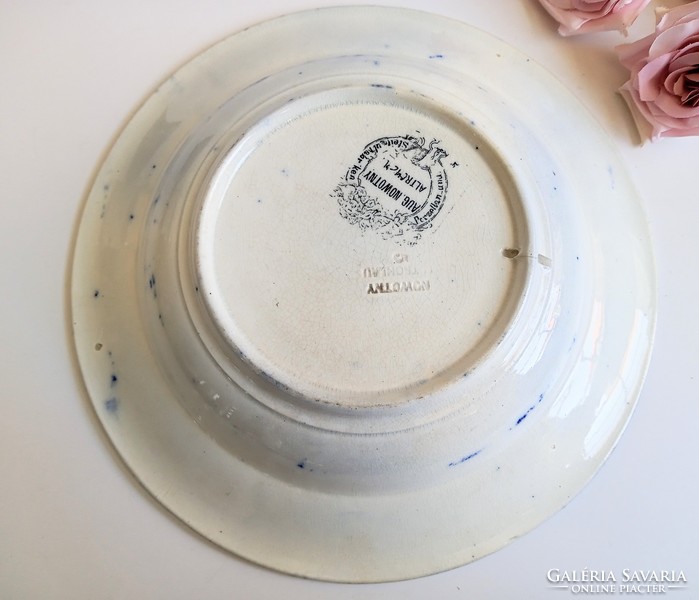 Antik Altrohlau fali tányér 