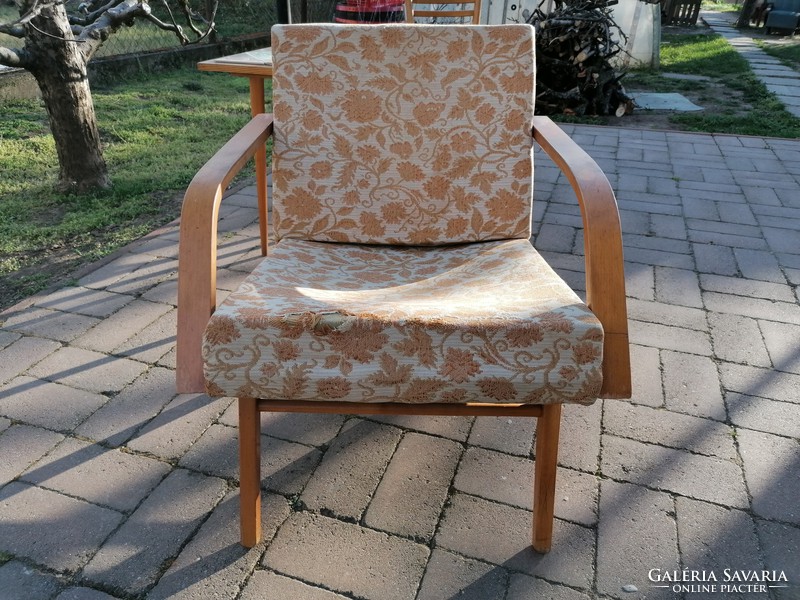 Mid century design Czechoslovak armchair from 1968, fresh design, light graceful piece, for enchantment