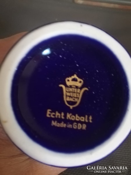 Unterweissbach echt cobalt small vase