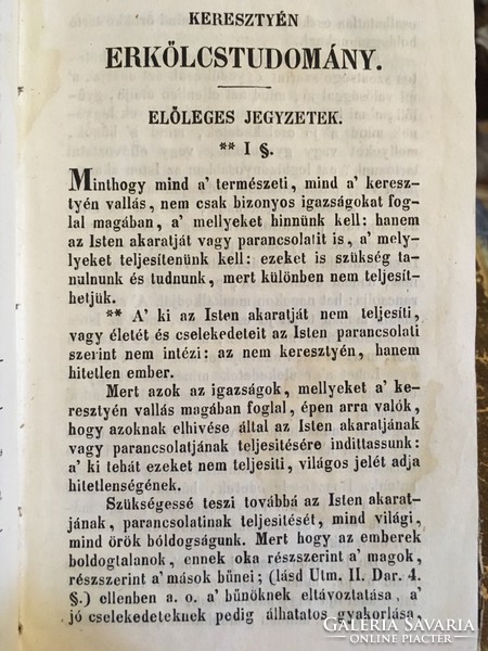 (1856) Keresztyén Erkölcstudomány vagy Minden Rendbeli Kötelességeink Rövid Előadása. Debeczenben.