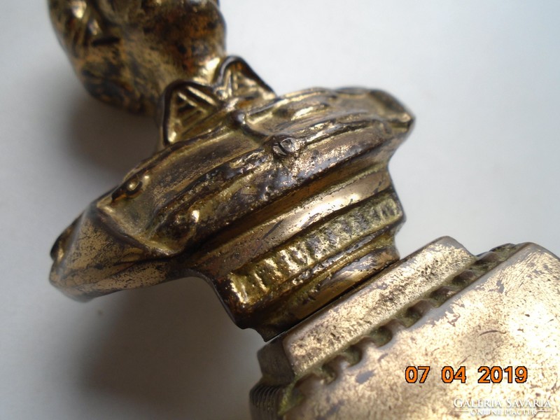 Nordisk Malm Denmark marked, gilded bronze bust 580 g