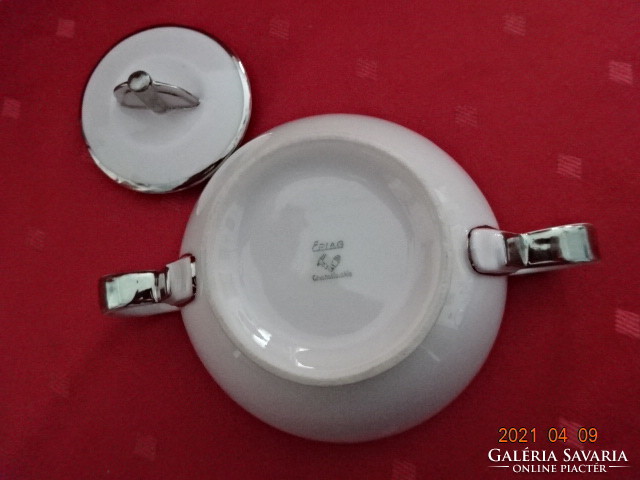Epiag Czechoslovakia quality porcelain, antique, pink sugar bowl. He has!