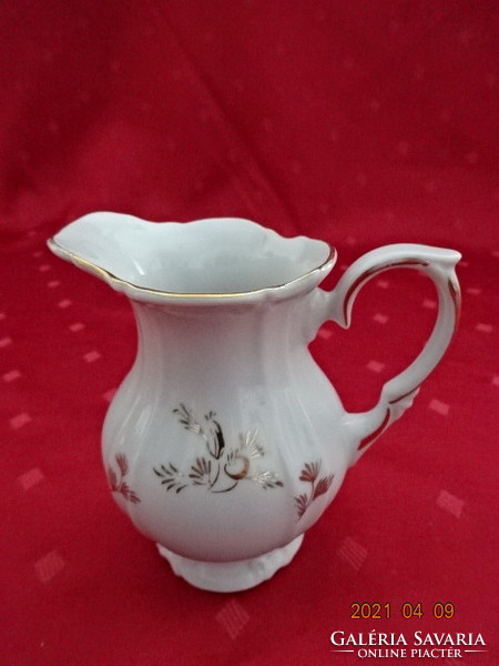 German porcelain, antique, gold-edged milk spout, height 10.5 cm. He has!