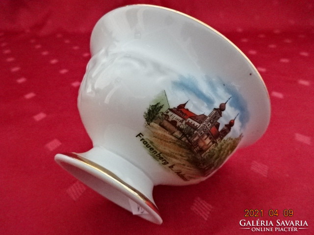 German porcelain, antique coffee cup, frauenberg b. With the view of Admont. He has!