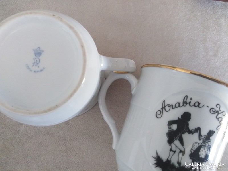 Mozart - melange, snow-white porcelain cups