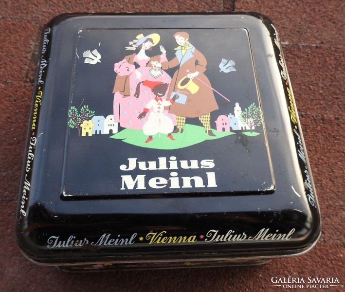 Antik bécsi Julius Meinl -s doboz