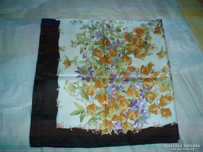 Vintage Viennese silk scarf