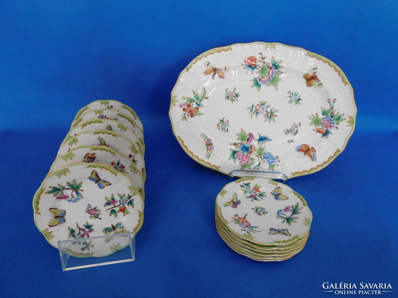 Herendi ANTIK  Viktória mintás 12sz Sütis   garnitúra